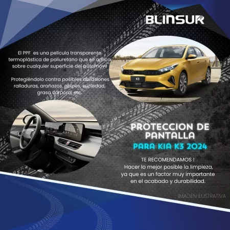 Protección Ppf Bl Pantalla Y Clúster Para Kia K3 2024 - Image 3