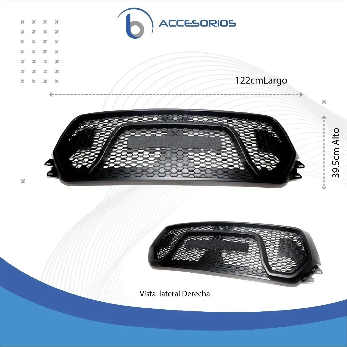 Parrilla Compatible Con Ram 1500 Mild-hybrid 2019 Al 2023 - Image 3