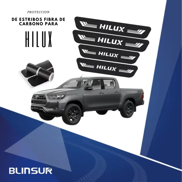 Sticker Protección Bl De Estribos Puertas Para Hilux.