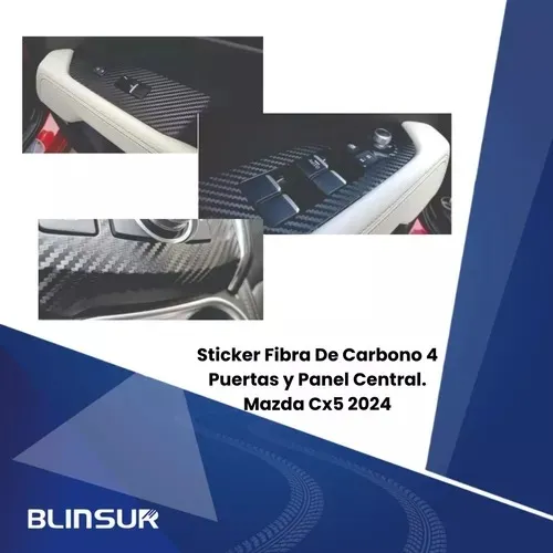 Sticker Fibra De Carbono Compatible Con Mazda Cx5 2024