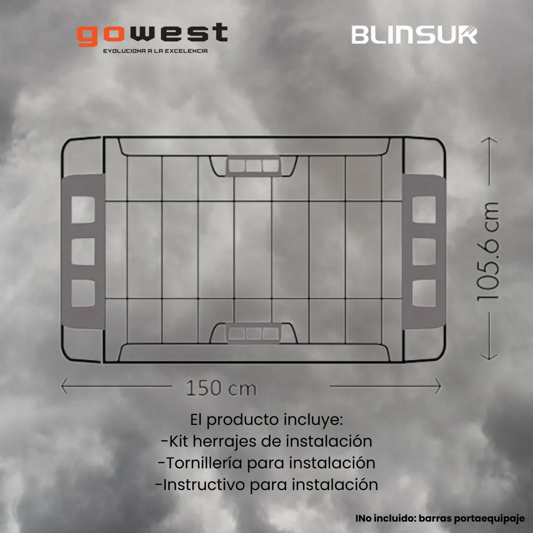 Canastilla Porta Equipaje Montana 145.5 X 105.6 Cm Go West - Image 3