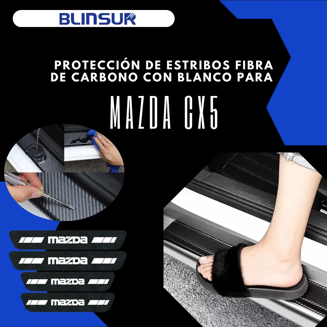 Protección De Estribos Fibra De Carbono Mazda Cx5 - Image 3