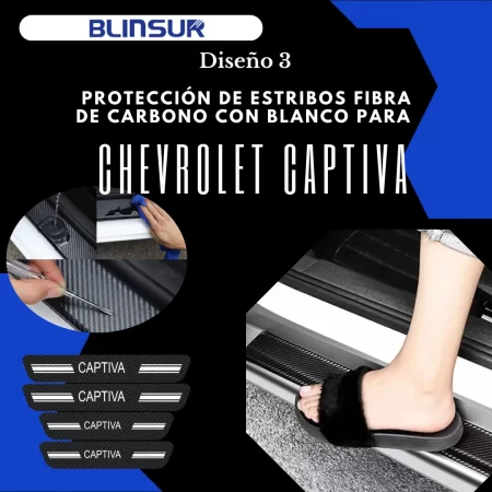 Sticker Protección De Estribos Para Chevrolet Captiva - Image 3