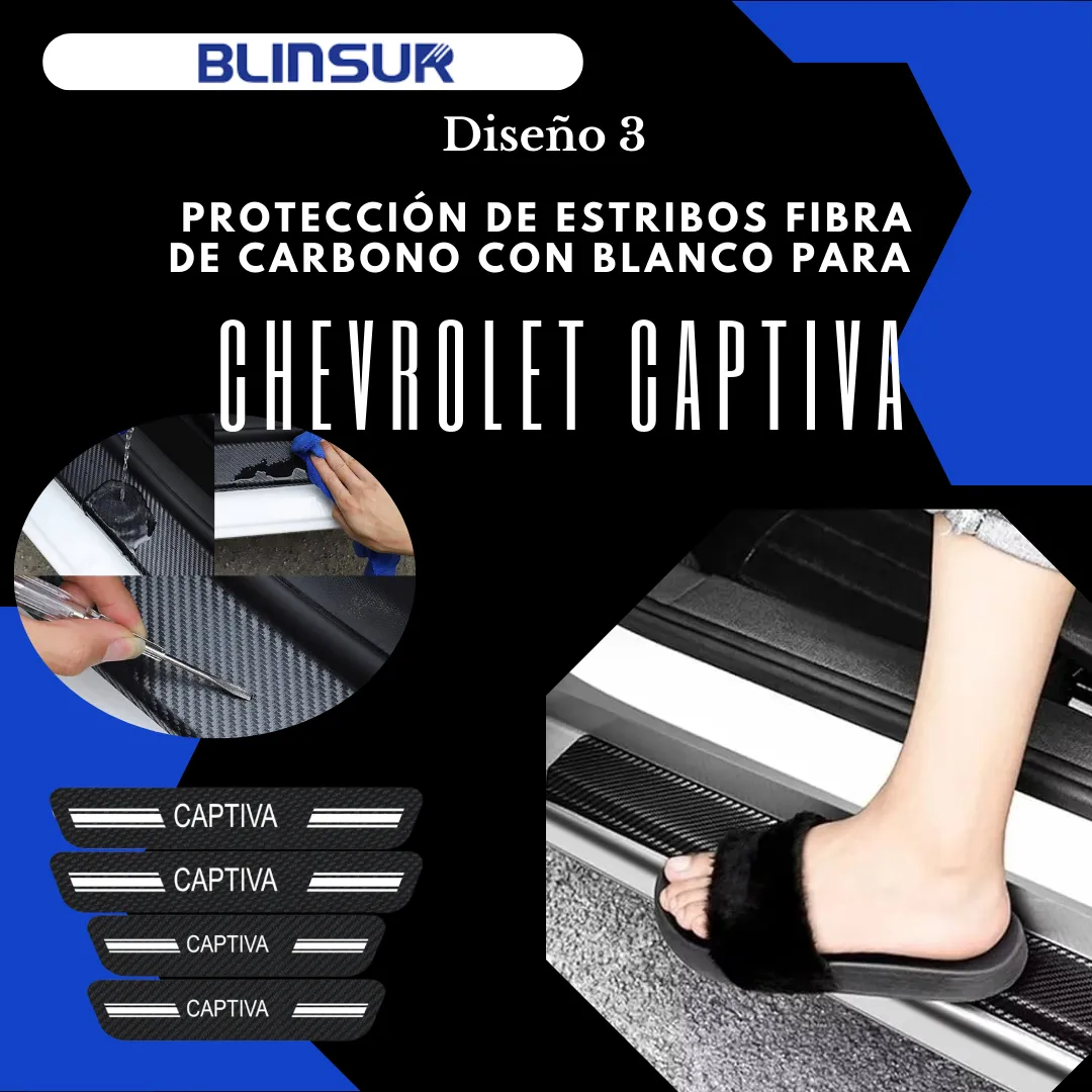 Sticker Protección De Estribos Para Chevrolet Captiva - Image 3