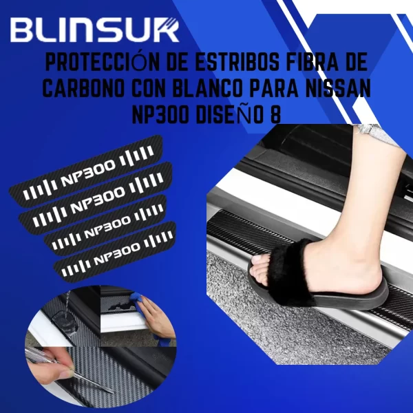 Sticker Protección De Estribos Para Nissan Np300 Diseño 8