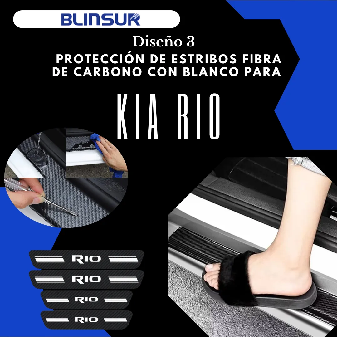 Sticker Protección De Estribos Para Kia Rio Diseño 3 - Image 3