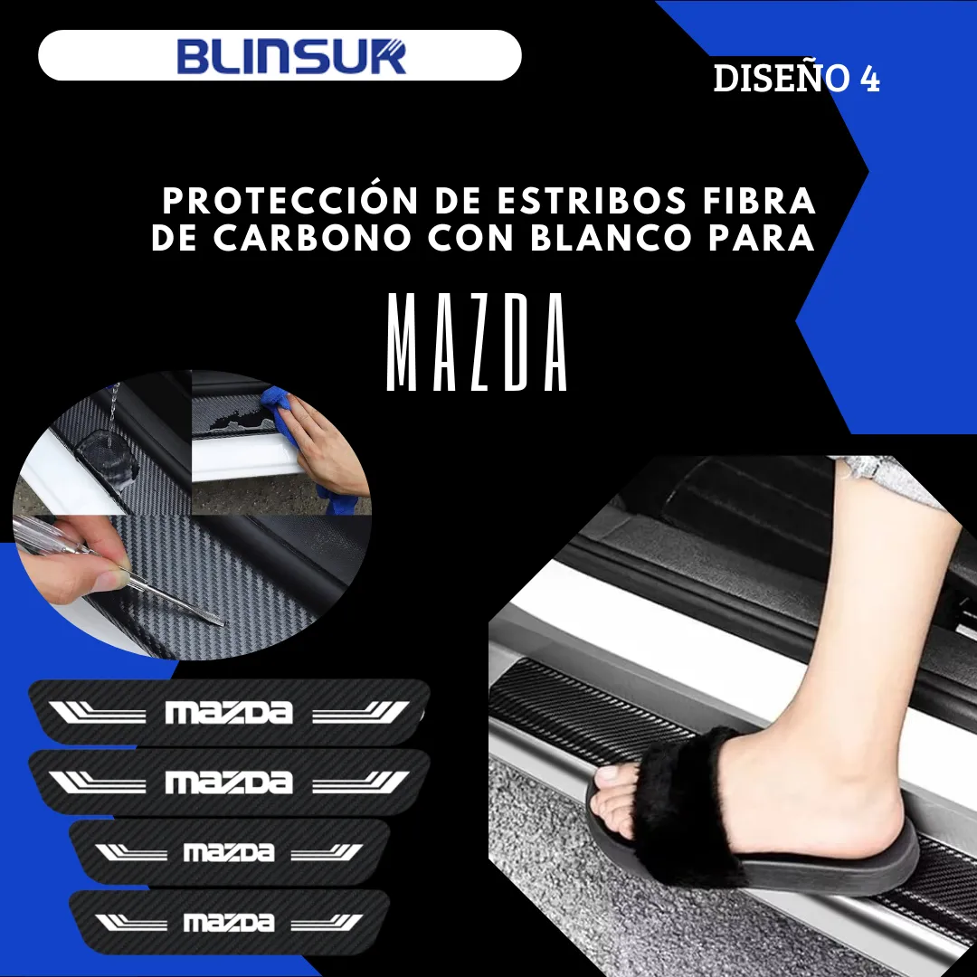 Sticker Protección De Estribos Puertas Mazda Diseño 4 - Image 3