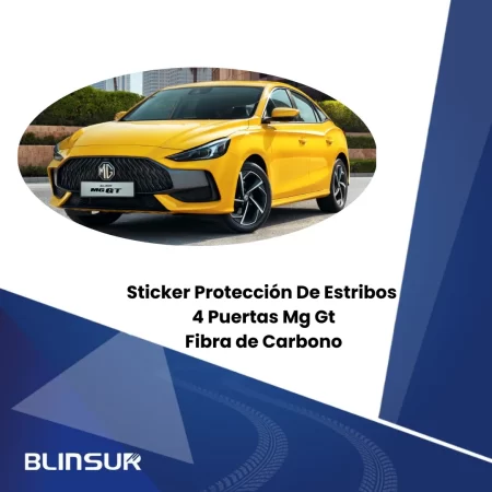 Sticker Protección Fibra De Carbono Estribos Puertas Mg Gt - Image 3