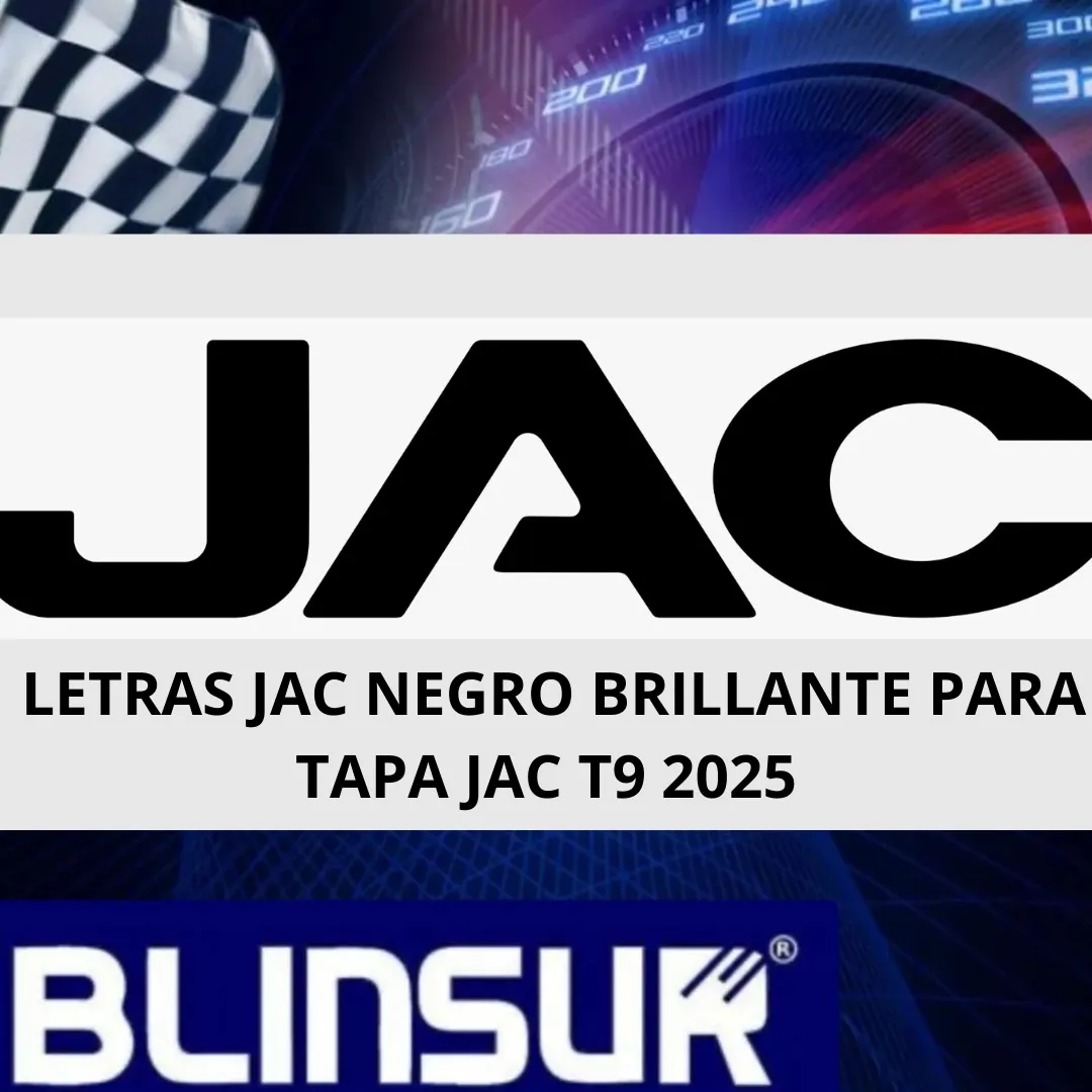 Letras Jac Negro Brillante Para Tapa Jac T9 2025 - Image 3