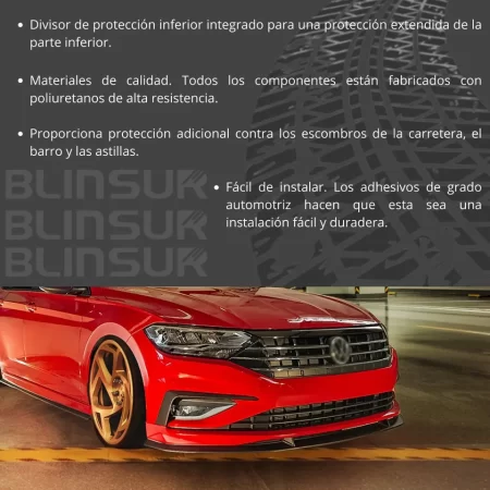 Spoiler Delantero Con Splitter Vw Jetta 2019-2021 - Image 3