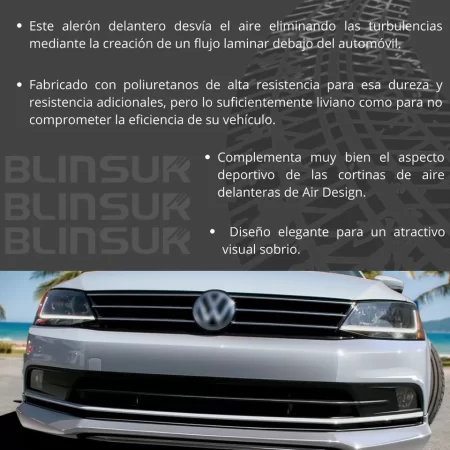 Spoiler Delantero Vw Jetta 2015 A 2018 - Image 3