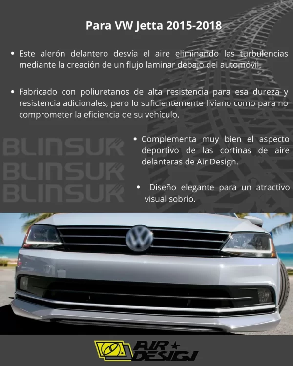 Spoiler Delantero Vw Jetta 2015 A 2018