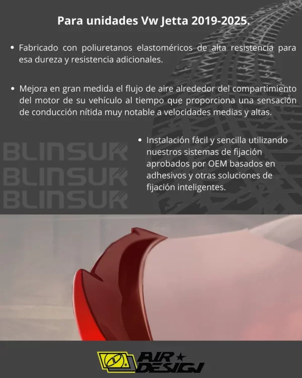 Alerón De Alto Perfil Vw Jetta 2019 - 2025