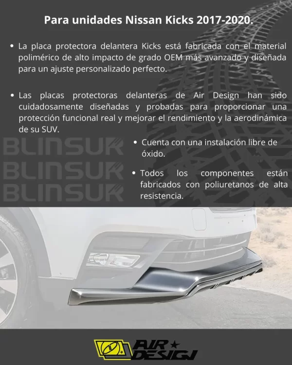 Skid Plate Delantero Nissan Kicks 2017 - 2020