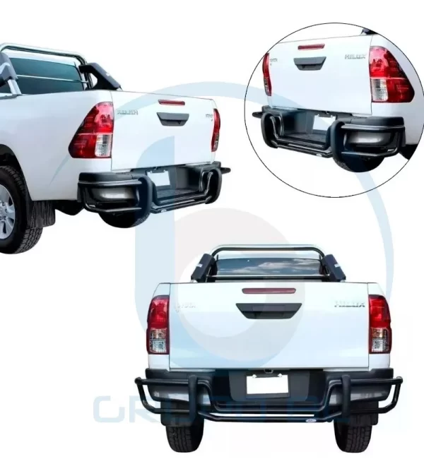 Defensa Bumper Trasero Toyota Hilux 2016 - 2022 Bronx