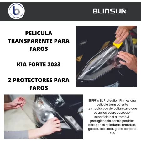 Sticker Protección Ppf Faros Compatible Con Kia Forte 2023 - Image 3
