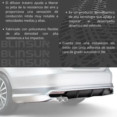Spoiler Trasero Con Difusor Vw Jetta 2011 - 2014 - Image 3