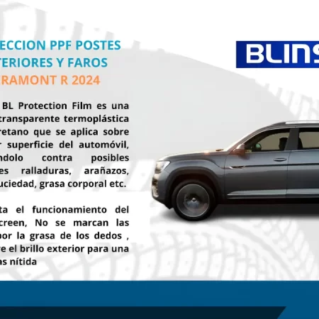 Protecciòn Ppf Postes Exteriores Y Faros Teramont R 2024 - Image 3