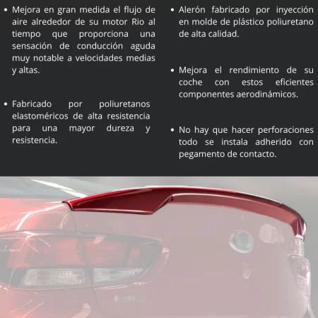 Alerón De Bajo Perfil Kia Rio 2018 - 2023 - Image 3