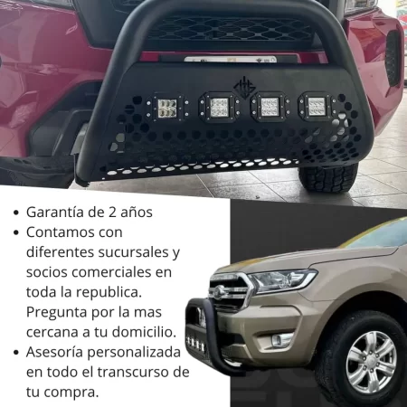 Combo Burrera Ultra Bar Toyota Tacoma 2016 - 2022 + 4 Faros - Image 4