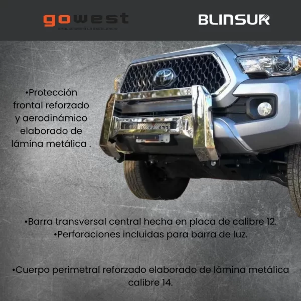Kit Burrera Baja Bar Ford Ranger 2013 - 2022 + Barra Luz Led