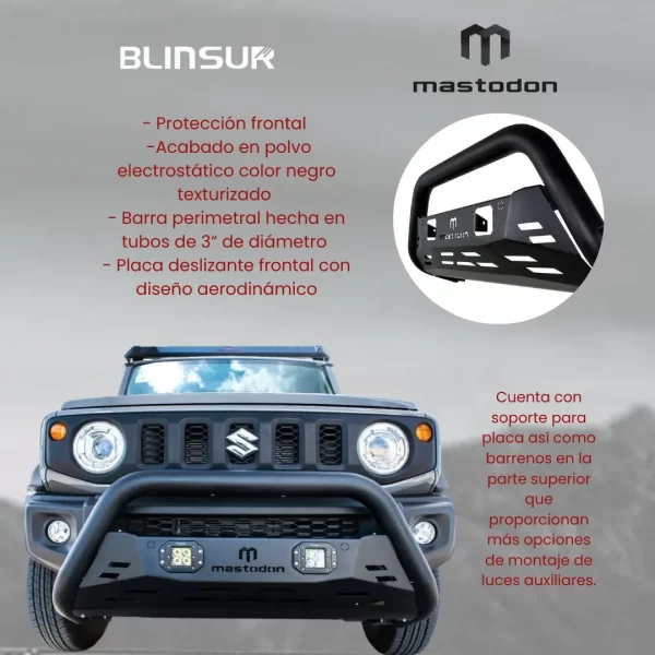 Kit Burrera Rage Peugeot Landtrek 2021 - 2022 + 2 Luces Led