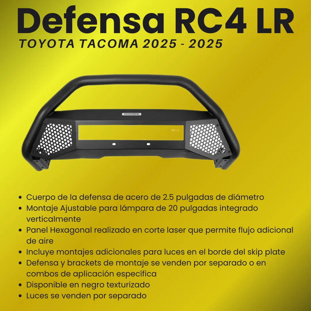 Defensa Rc4 Lr S/ Luz Toyota Tacoma 2024 - 2025 - Image 4