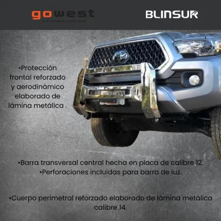 Centro Burrera Baja Bar Cromada Mitsubishi L200 2016 - 2019 - Image 4