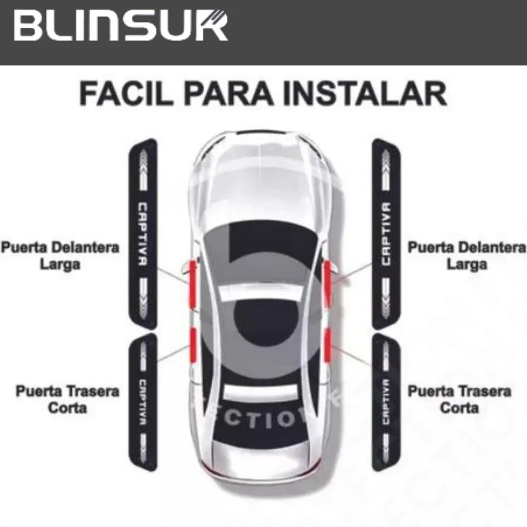 Sticker Protección De Estribos Puertas Chevrolet Captiva - Image 4