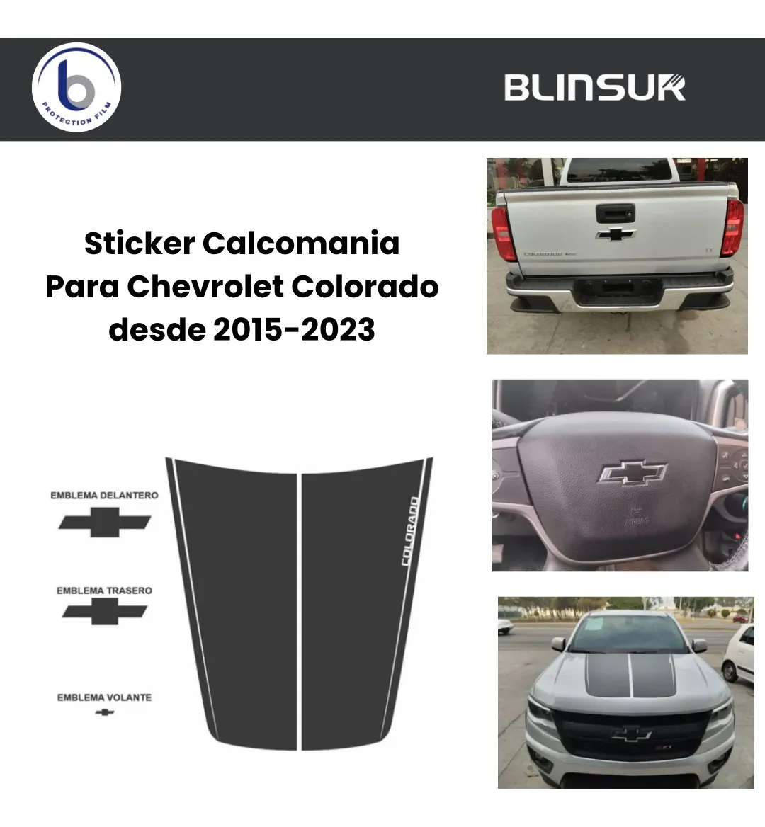 Calcomanía Para Cofre Compatible Con Chevrolet Colorado - Image 4