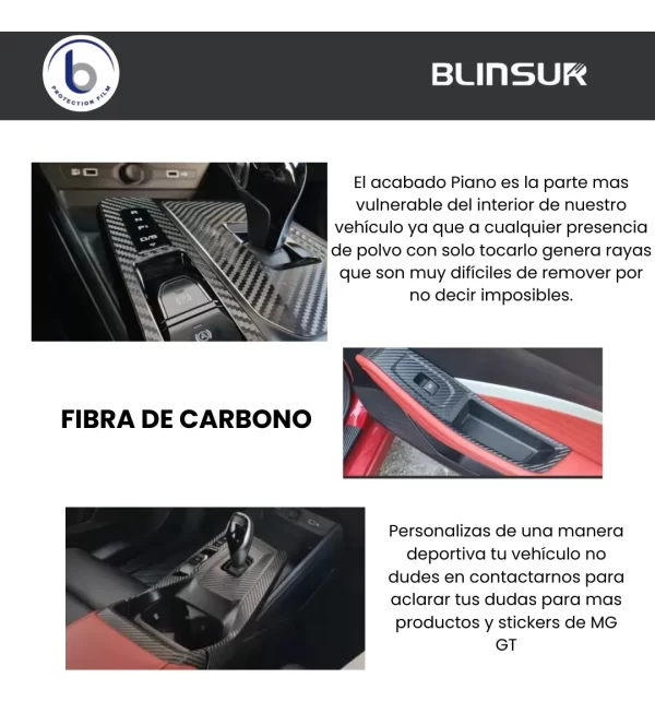 Stickers Protector De  Puertas Y Panel Central Mg Gt 22 - 23