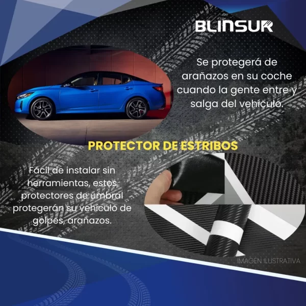 Sticker Protección De Estribos Puertas Sentra