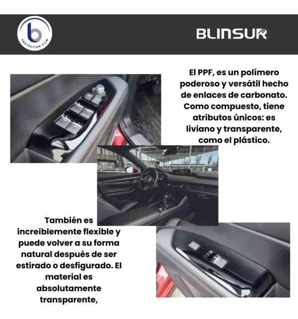 Protector Ppf Transparente Mazda 2019 - 2023 Consola Puertas