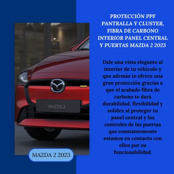 Kit Protector En Ppf Y Fibra De Carbono Mazda 2 2023