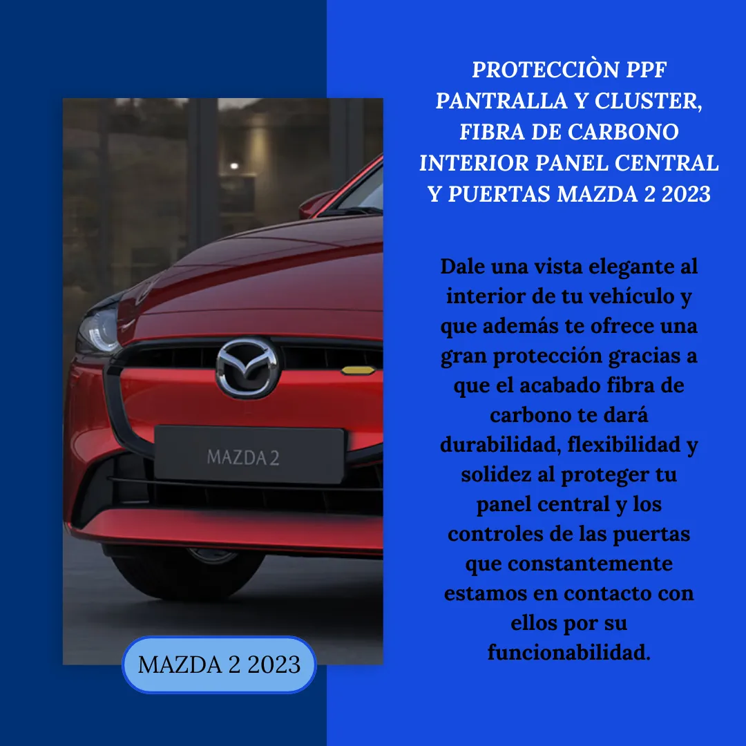 Kit Protector En Ppf Y Fibra De Carbono Mazda 2 2023 - Image 4