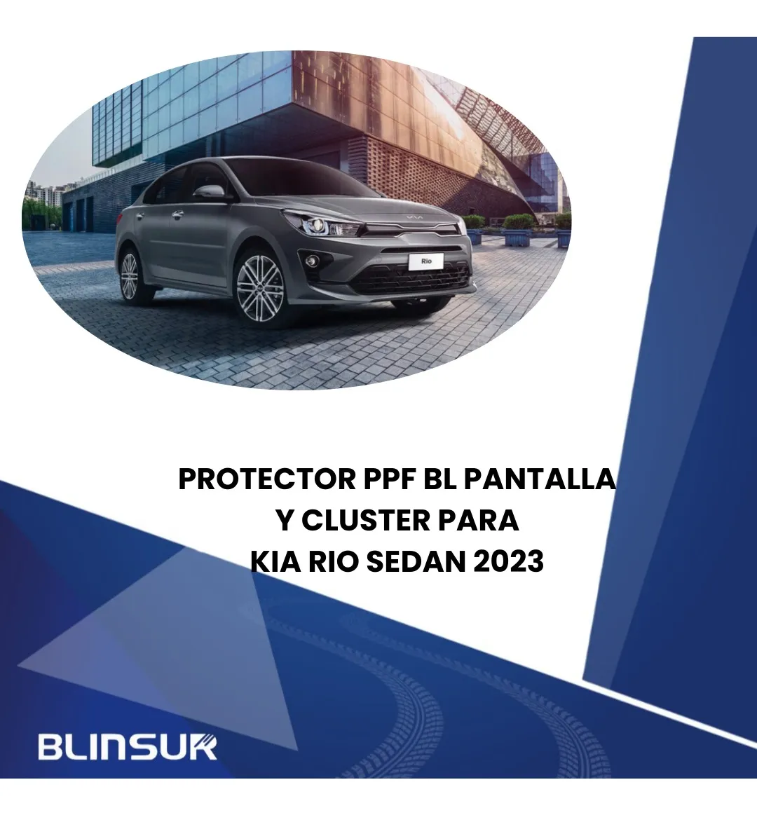 Protector Ppf Bl Pantalla Y Clúster Para Kia Rio Sedan 2023 - Image 4