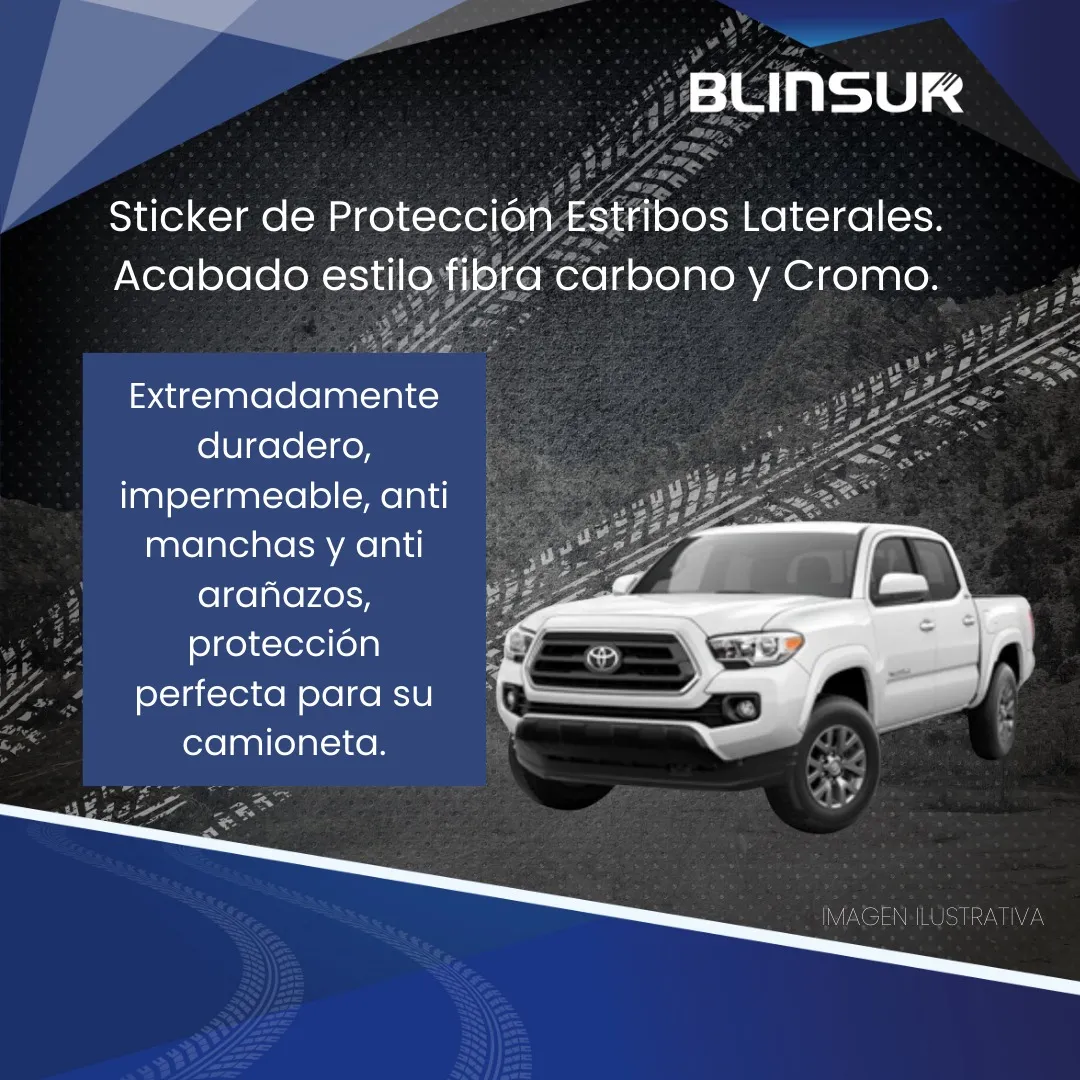 Sticker Bl Protección De Estribos Puertas Para Tacoma - Image 4