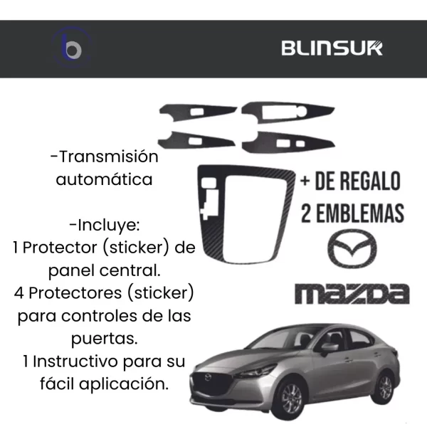 Kit Sticker Panel Central/4 Puertas Mazda 2 2019