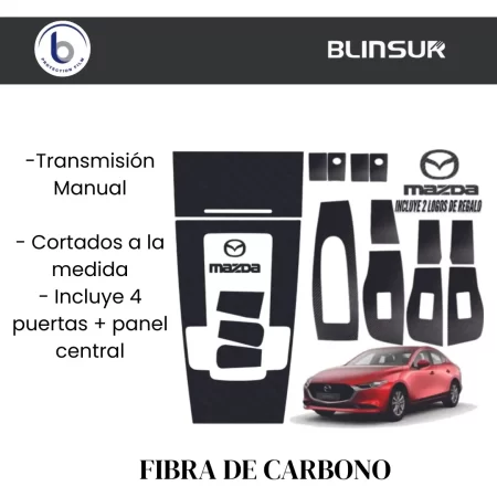 Sticker Protector 4 Puertas Y Panel Central Mazda 3 19 - 21 - Image 4
