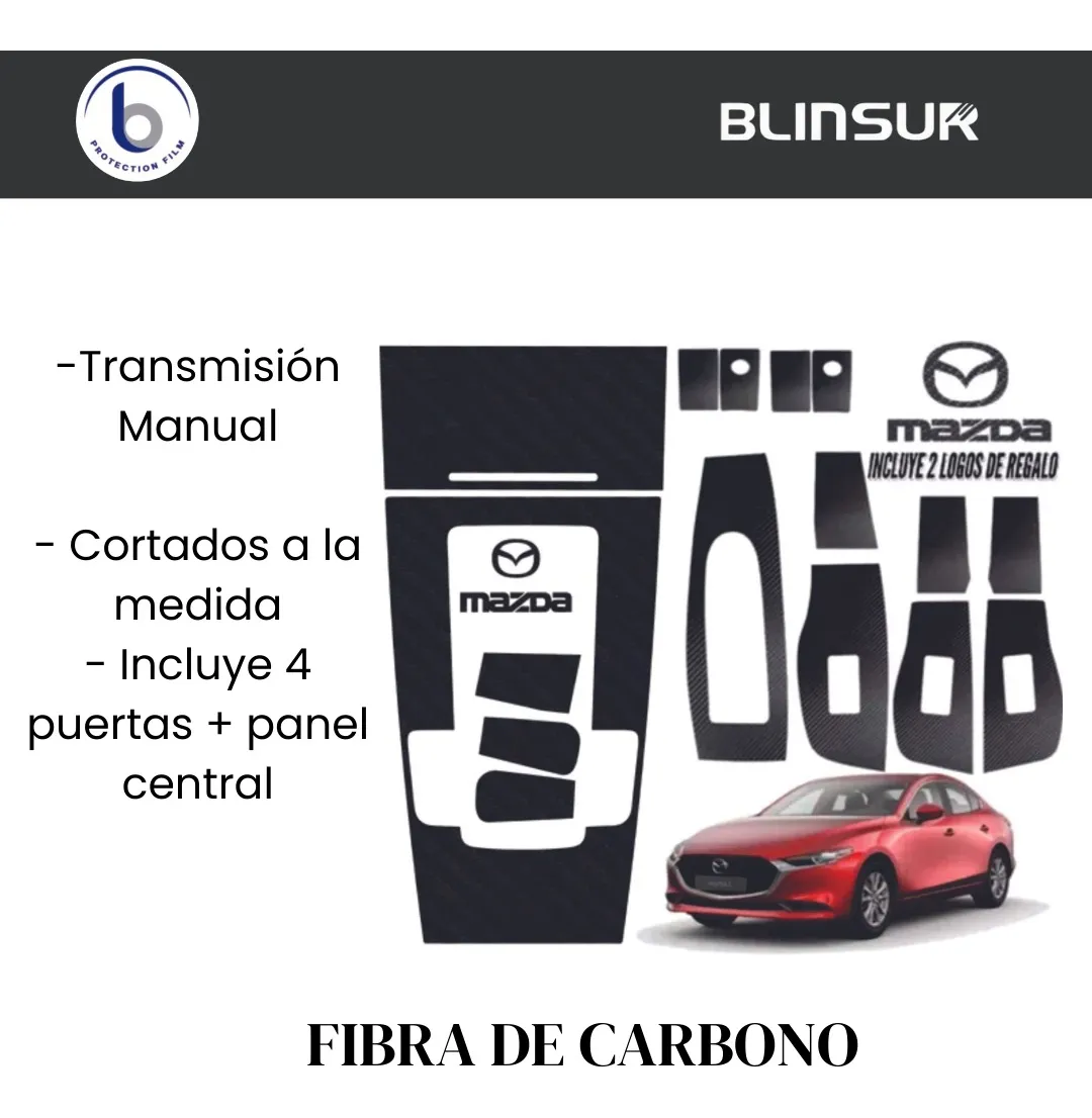 Sticker Protector 4 Puertas Y Panel Central Mazda 3 19 - 21 - Image 4