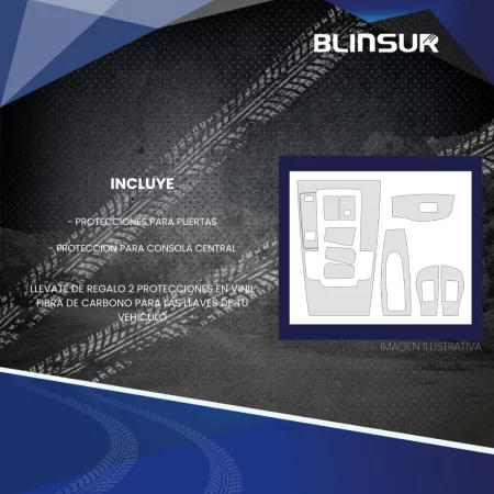 Protección Ppf Panel Central Y Puertas Mazda 3 2024 - Image 4