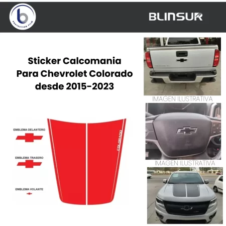 Calcomanía Para Cofre Compatible Con Chevrolet Colorado - Image 4