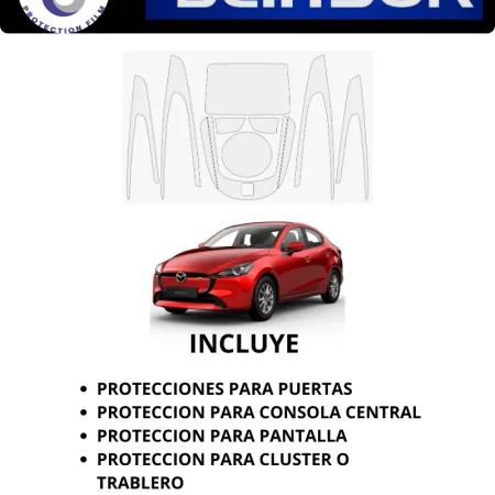 Kit Proteccion Ppf Para Acabado Piano Mazda 2 2024 - Image 4