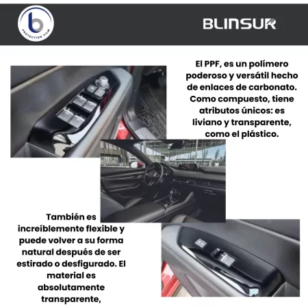 Protector Ppf Transparente Mazda 2019 - 2023 Consola Puertas - Image 4