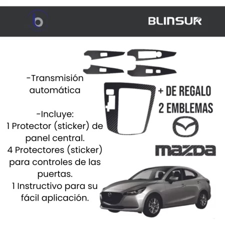 Kit Completo Sticker 4 Puertas/panel Central Mazda 2 2018/21 - Image 4