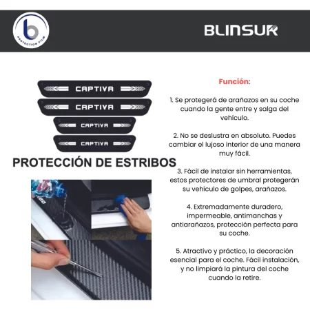Protección De Estribos Puertas  Compatible Chevrolet Captiva - Image 4