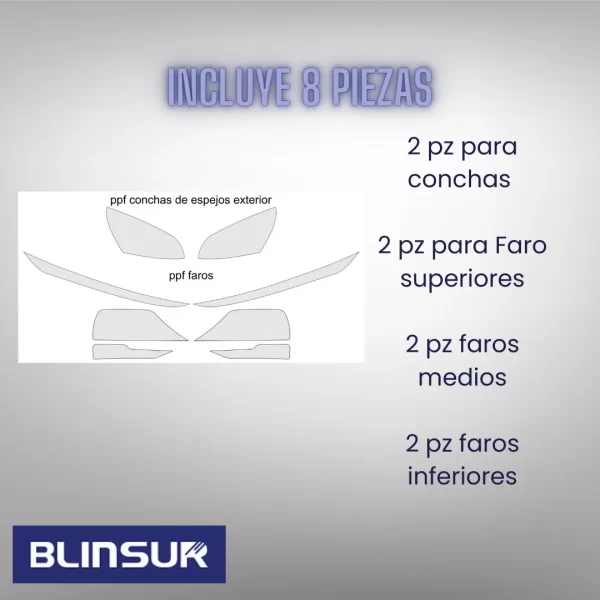 Kit De Protección De Faros Para Captiva Premier 2024