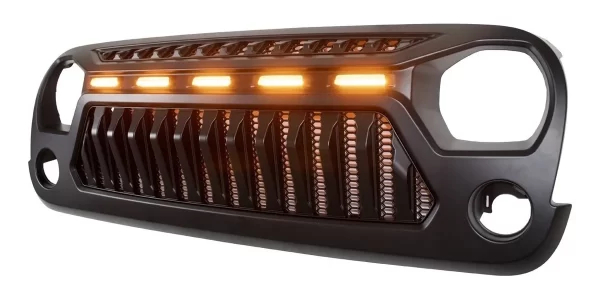 Parrilla Angry Enojado Con Led Jeep 2007-2018 Rejilla-barra