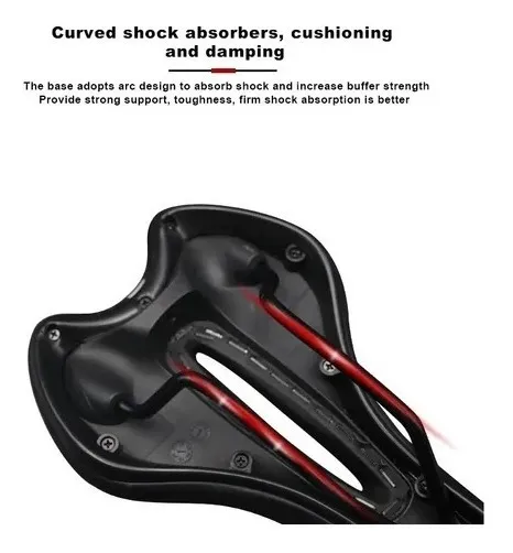 Asiento Cómodo De Bicicleta Con Cojín Suave