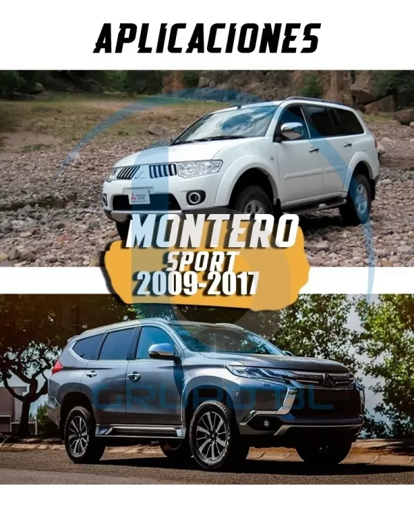 Tirón De Enganche Mitsubishi Montero Sport 2009-2017 Negro